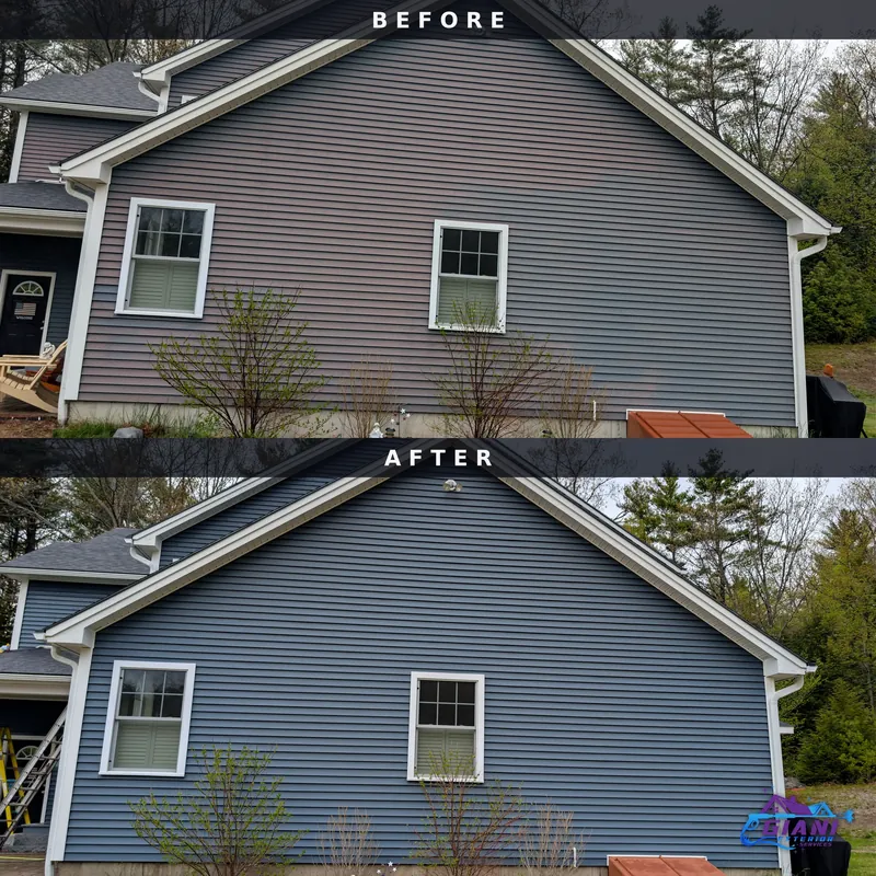 Before and after oxidation removal in New Hampton, NH